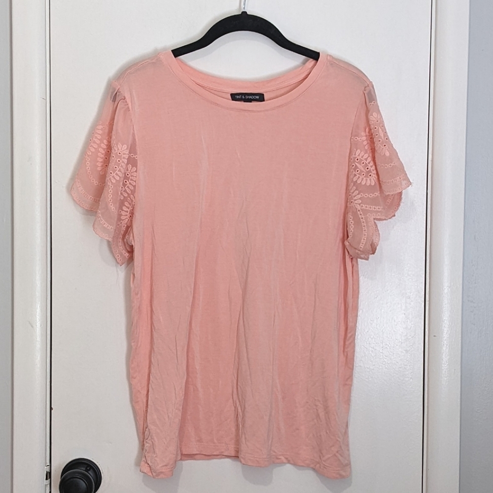 Tint & Shadow Flutter Sleeve Top